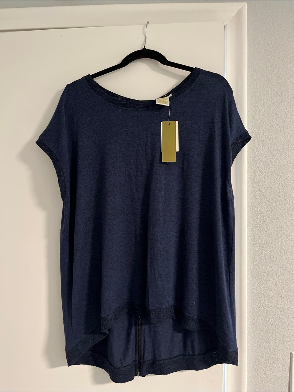 Matty M Navy Blue Short Sleeve Tunic